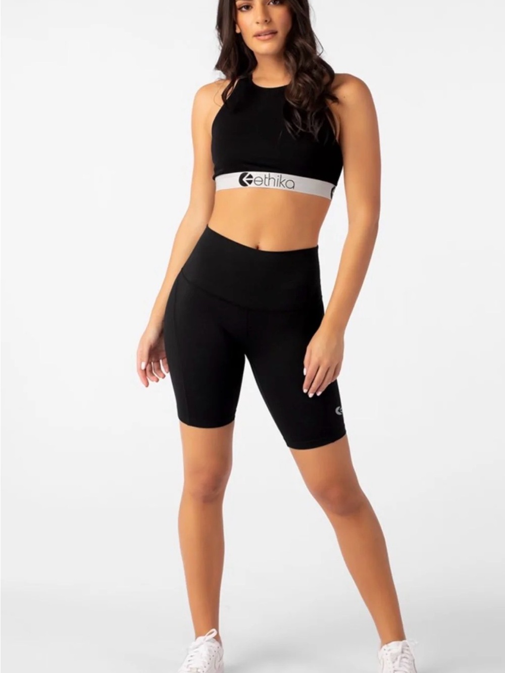 ethika Black High-Waist Bike Shorts